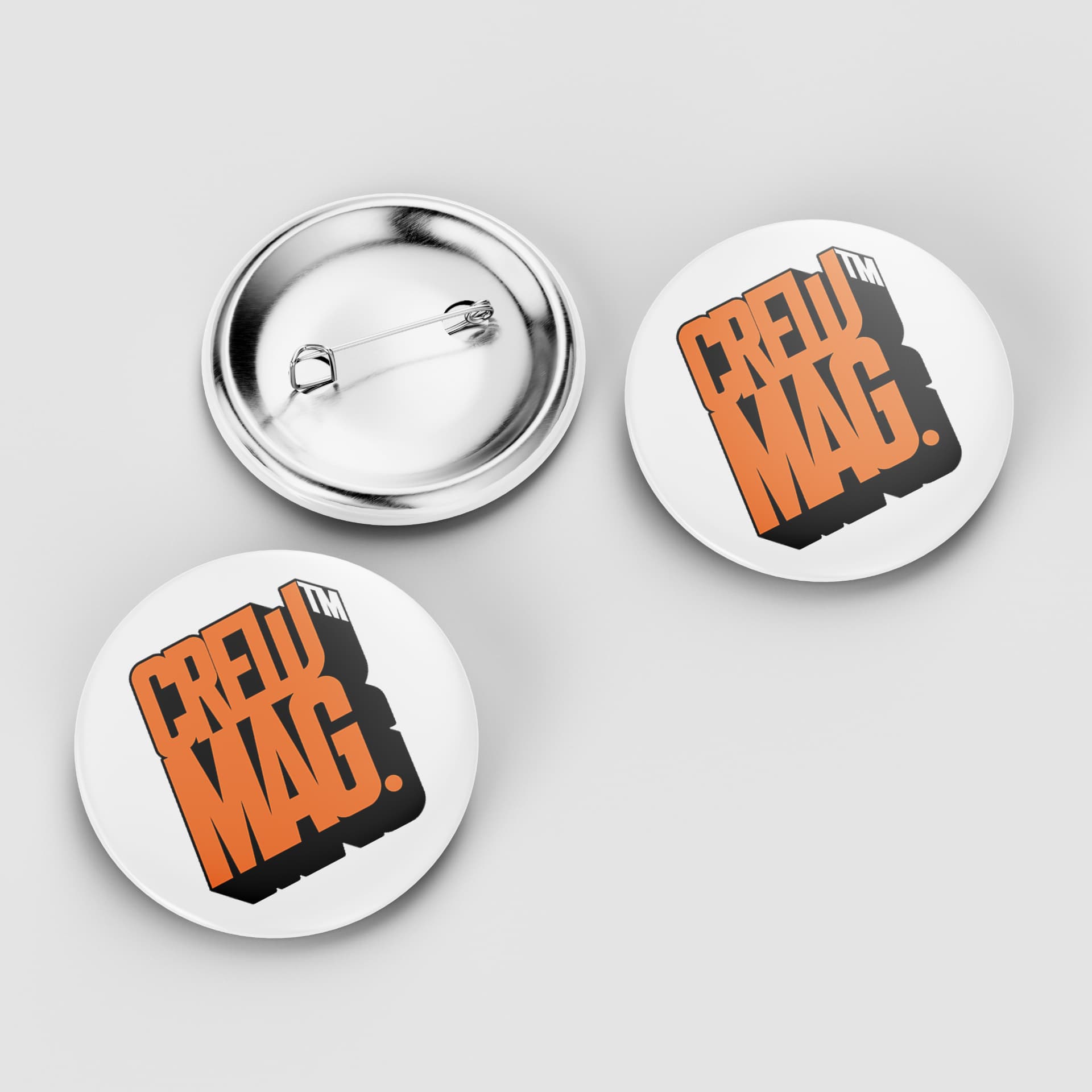 CREWMAG — bottons promocionais
