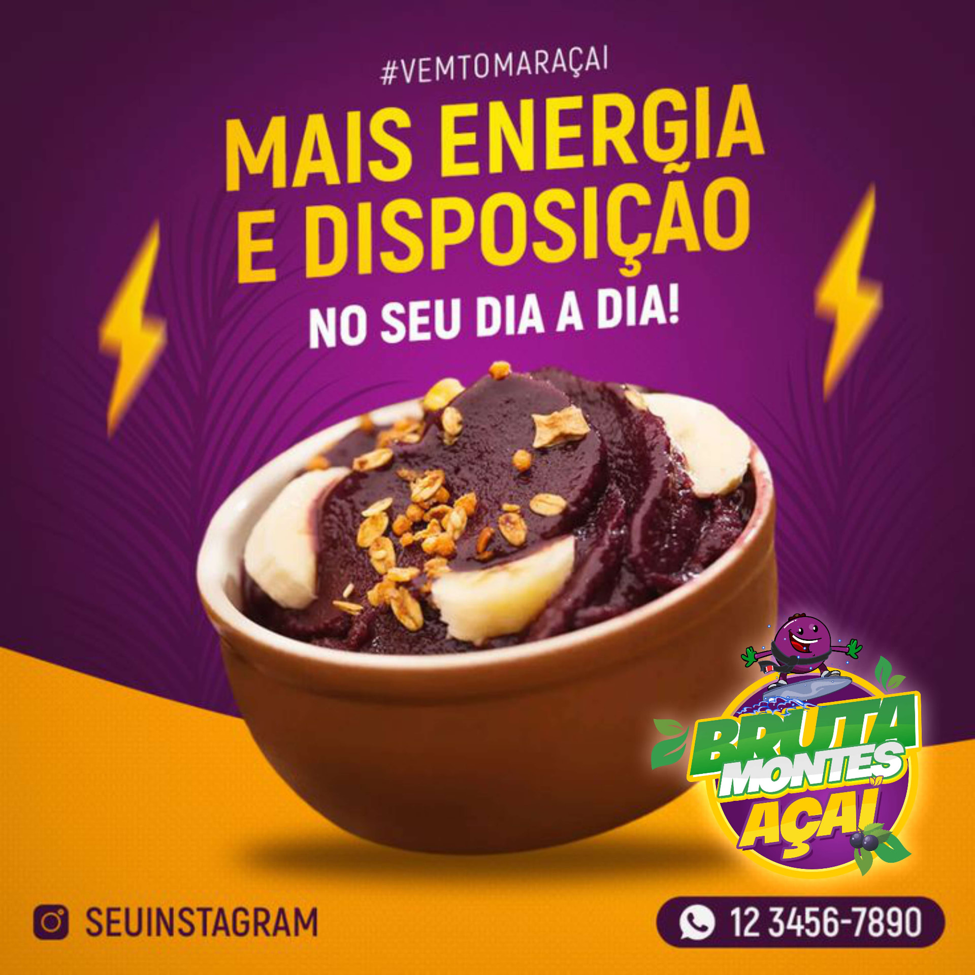 Bruttamontes Açaí — social media